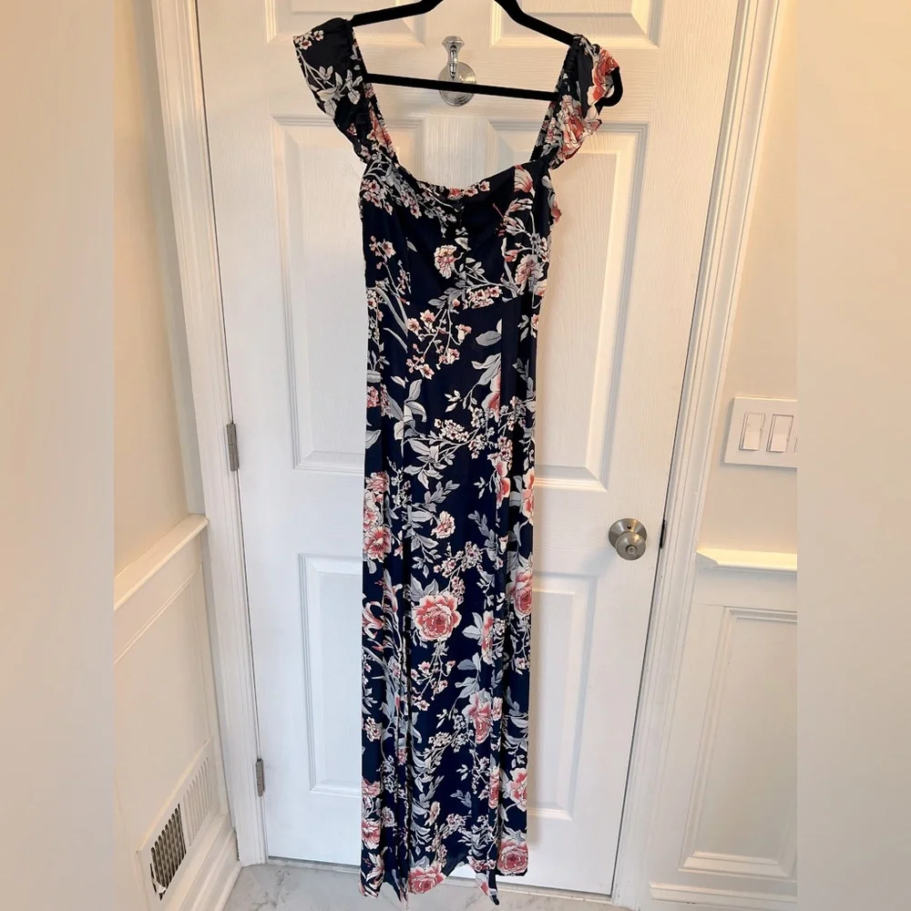 Flynn Skye Bardot maxi dress with slit - Picture 6 of 9